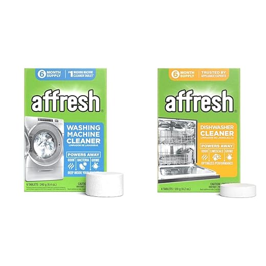 Affresh Washing Machine Cleaner And Dishwasher Cleaner Bundle, Includes 6 Month Supply, 12 Tablet Set