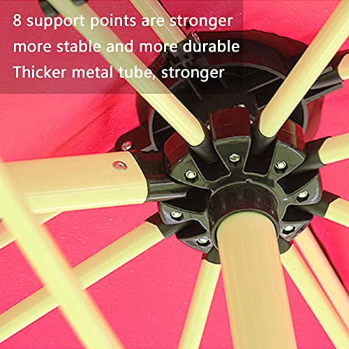 0℃ Outdoor Garden Parasol Excéntrico Banana, Parasol Colgante con Manivela Ø250cm para Jardín Terraza Piscina, Sombrilla de Jardín con Manivela, Solar Sombrilla, Parasol Excentrico, Protección UV,#2 - imagen 5