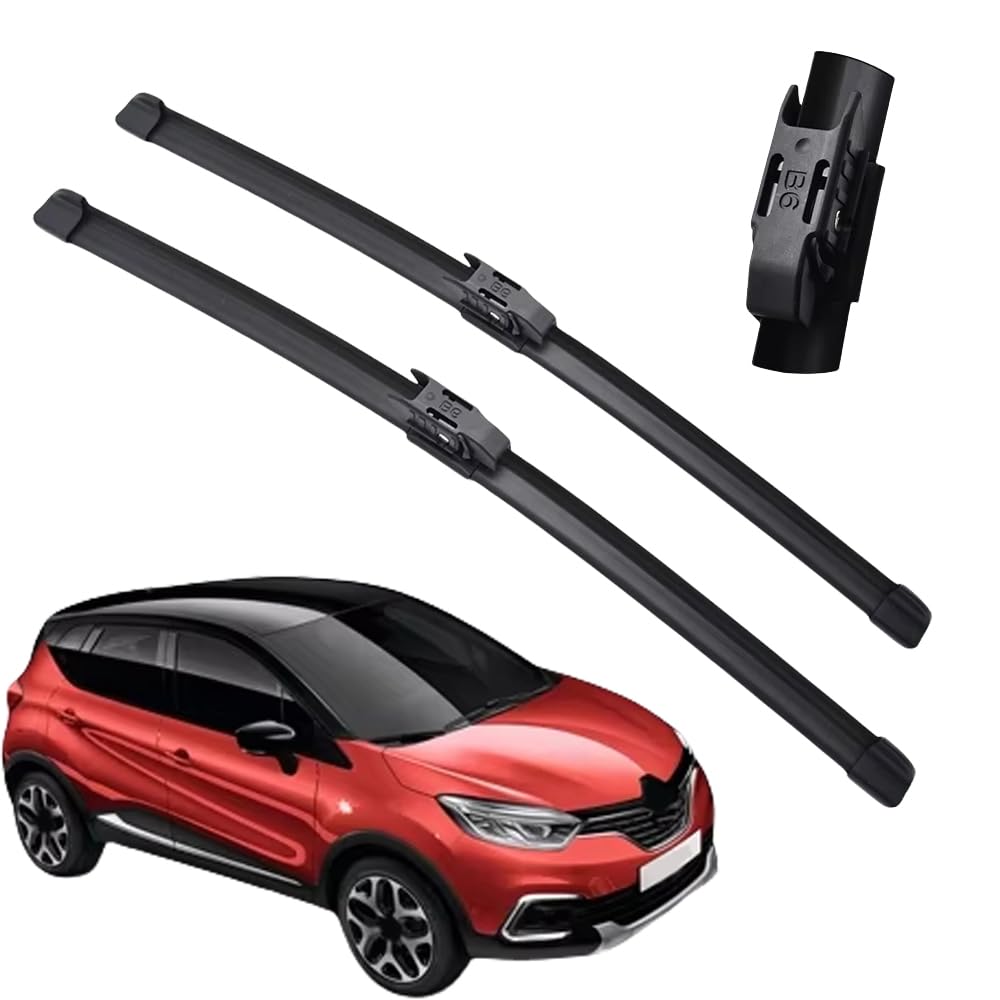 Essuie-glace Renault Captur 2016-2019 : balais de rechange en caoutchouc haute durabilité