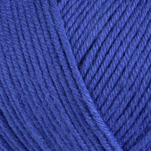 Image of Baby Cotton Blend Yarn - Soft Sport Weight Yarn for Crochet & Amigurumi - 50g /180yds - 60% Cotton 40% Acrylic - Ideal for Baby & Knitting Proj.(Royal Blue, 1 Ball)