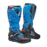 Shoes Sidi Crossfire 3 SRS Motocross Stiefel (Light Blue/Black,43)