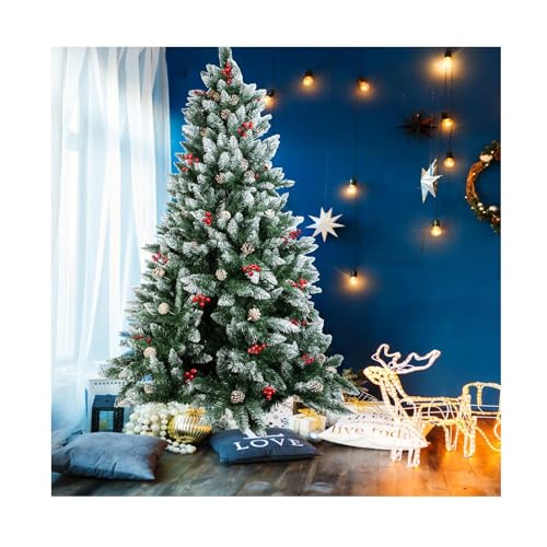 Kerstbomen met balsemstructuur, scharnierstructuur, stabiel chassis, geschikt voor binnen- en buitendecoratie, woonkamerdecoratie (groen, 1,2 m)