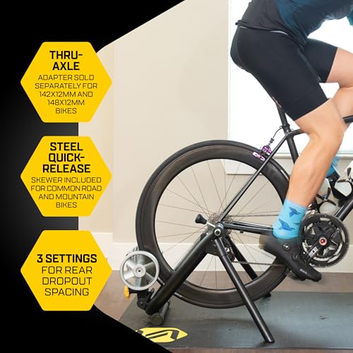 image for Saris Fluid2 Indoor Bike Trainer, Fits Road and Mountain Bikes, Compat