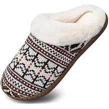 WateLves Womens Slippers Comfort Memory Foam House Slippers Plush Lining Bedroom Shoes for Indoor & Outdoor