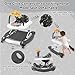 RefoereBabe Baby Walker, 5 in 1 Baby Walkers for Boys Girls 6-12 Months, Foldable Walkers for Babies with Bouncer & Feeding Tray, Music, Adjustable Heights, Activity Walker for Infant
