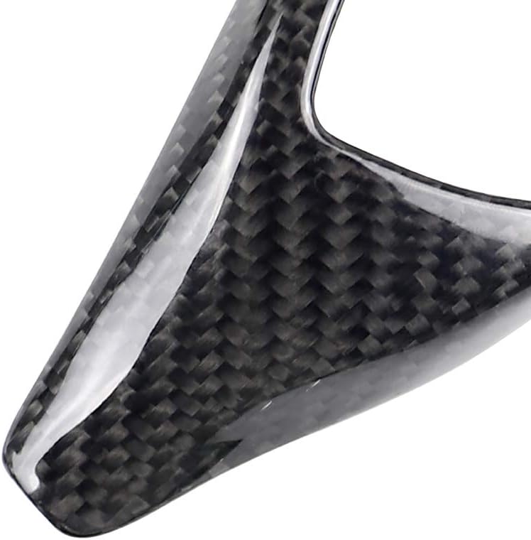 WLKE Real Carbon Fiber Gear Shift Knob Panel Addon Cover Caps for 1 2 3 4 5 7 Series F20 F30 F31 F34