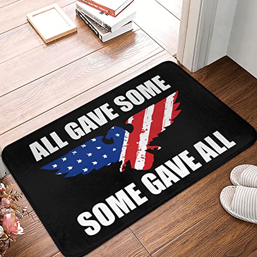 Sdiblye Fall Door Mat OutdoorAll Gave Some Some Gave All MilitaryDad Gifts 20X32IN