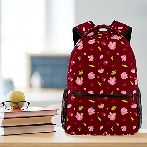 Sac à dos rose tulipe résistant et imperméable pour l'ordinateur des grands - 6