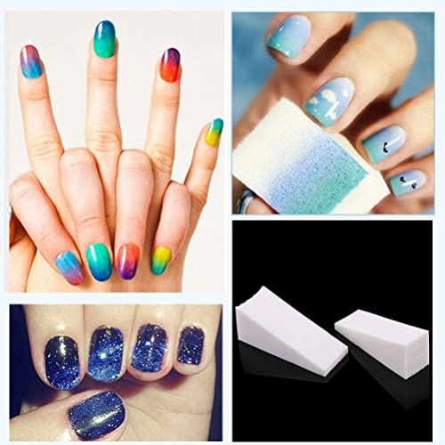 48 Piezas Esponja de Maquillaje Triangular, Esponja para Maquillaje Facial Profesional en Forma de Triángulo sin Látex para Base de Crema Líquida (Blanco) - imagen 7