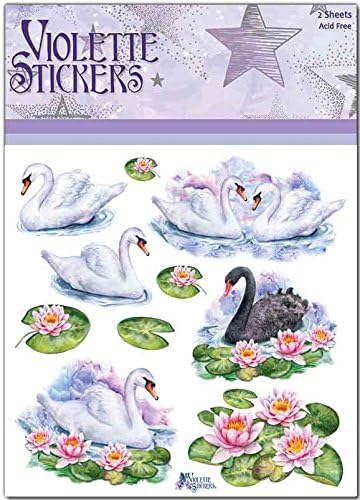 Violette Stickers Swans