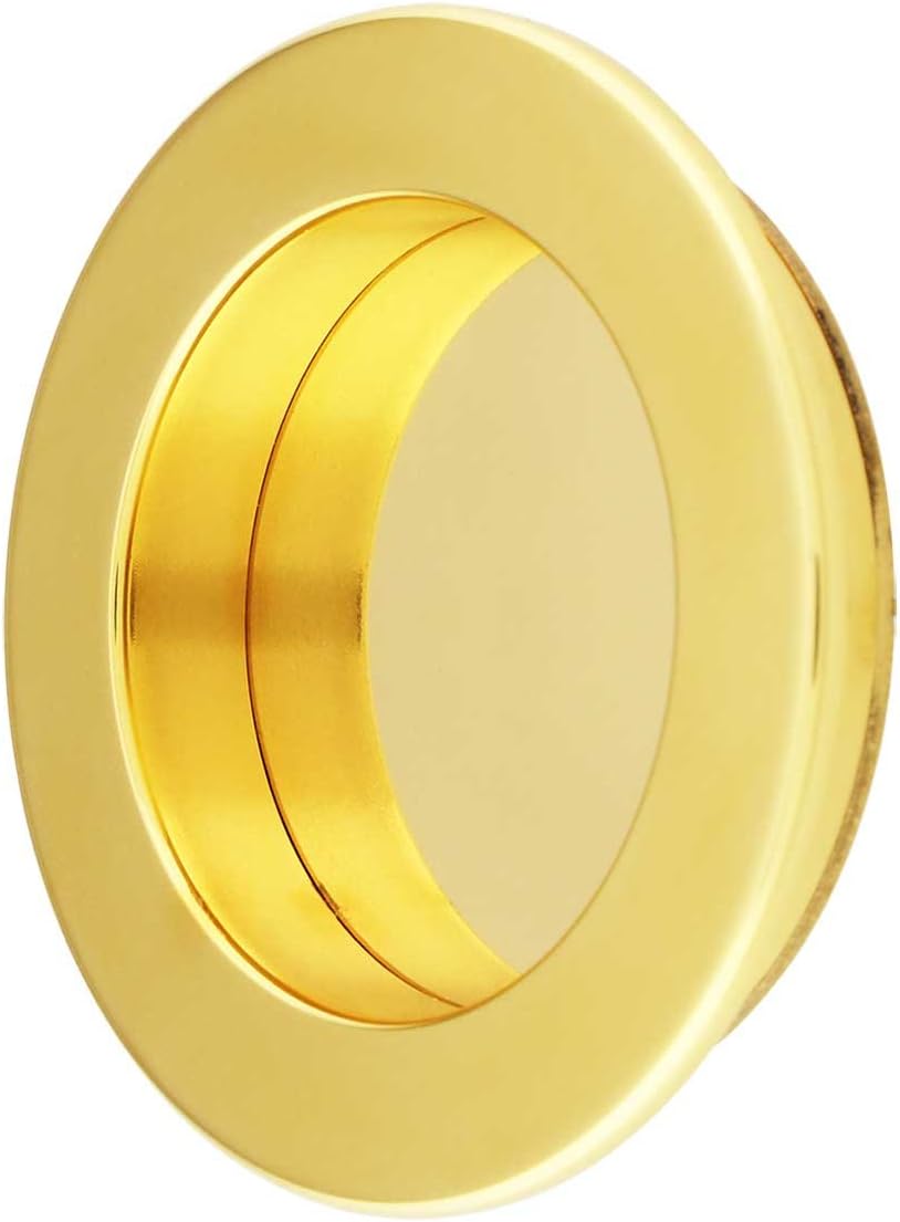 Deltana Fp238u5 Pocket & Sliding Door Round Flush Pull, Antique Brass