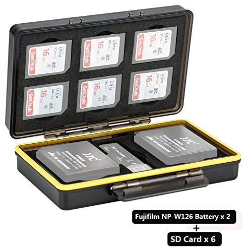Buy eFonto/JJC Camera Battery Storage Case Fits to 2 Pcs of Fujifilm NP