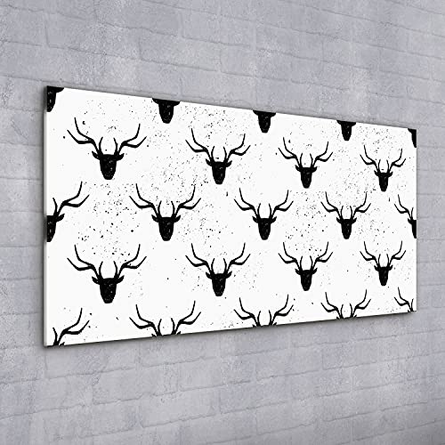 Image acrylique cerf 100x50cm déco murale salon chambre moderne
