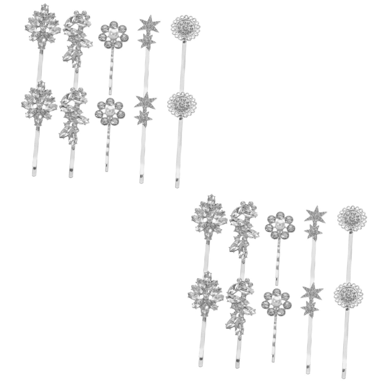 Didiseaon 2 Juegos de para El Pelo para Mujer Horquillas de de Imitación para Novia Horquillas para El Pelo para Boda Accesorio para El Pelo 10 Unidades