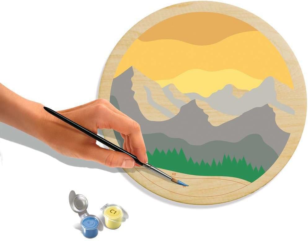 Ravensburger – CreArt Wooden – Wood – Adult – Paint by Numbers – Moutains – Relaxing and Creative Activity – 25923