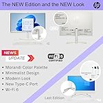 HP All-in-One Desktop Computer 2024, 21.5" FHD Display, 8GB RAM, 756GB Storage (256GB SSD+500GB External Drive), Intel Celeron Processor, Webcam, RJ-45, Keyboard & Mouse, MarxsolAccessory, Win 11 Pro - Image 4