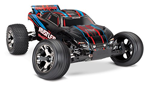 Traxxas 37076-4 Rustler VXL 2WD Brushless Stadium Truck, Red