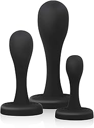 BUTTR Set de Entrenamiento Buttplug Butt Kickers - Juego Completo con 3 Tamaños Diferentes de Tapones a Tope - Estimulación del Ano, para Hombres y Mujeres - Tamaños, Pequeño, Mediano, Grande