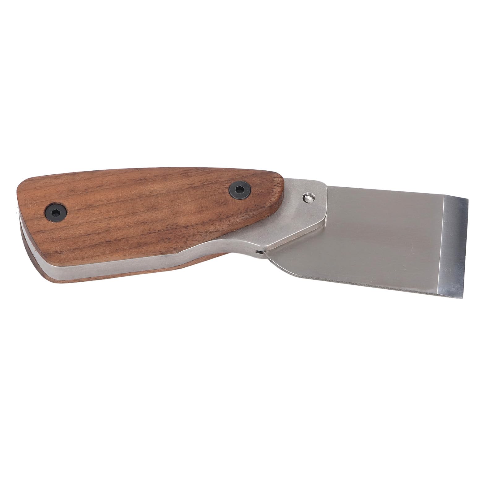 Greensen Strumento di Taglio in Pelle, Coltello Artigianale con Manico in Legno di Noce, Taglierina Scivolo Ergonomica per Funzionamento Fai - -te, Lama Acciaio Inossidabile 304 con Legno Sandalo,