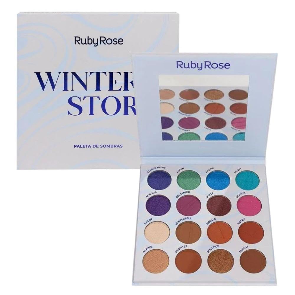 PALETA DE SOMBRAS WINTER STORM HBF540 RUBYROSE | Amazon.com.br