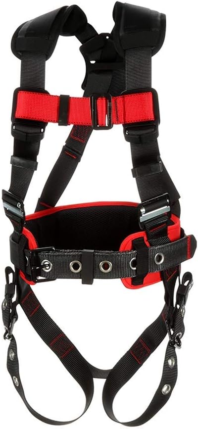 3M Protecta Construction Style Harness 1161302, Black, X-Large, 1 Ea/Case