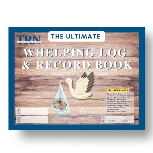 Whelping Log & Puppy Record Book – Dog Breeder's Tool to Track Labor, Weight, Milestones, ENS, Apgar & More
