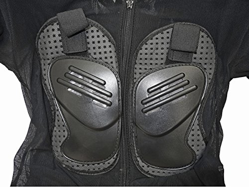 ZXTDR Kids Full Body Armor Protective Gear Jackets Children Mesh Clothing for Motorcycle Motocross Dirt Bike Racing Sports ATV Safety Guard Armored Protector Black (L)