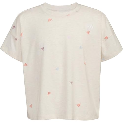 adidas Girls' Big Short Sleeve Tee T-Shirt