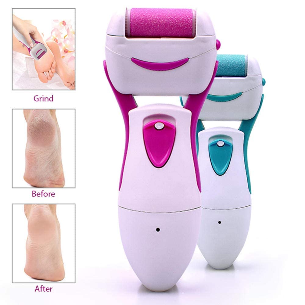 Lima per Piedi elettrica Rimozione del callo Elettrico Wet And Dry Callus Remover - Rimozione del callo del Piede USB per la rimozione Delicata dei Calli-Blue (Rosa)