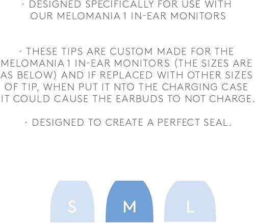 Miniatura 2 de Cambridge Audio Pack de 10 puntas de silicona de repuesto medianas Melomania 1 y 1+ True Wireless in-ear auriculares