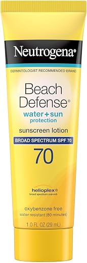 Neutrogena Beach Defense Spf 70 ~ 1Oz, 29Ml Travel Size For Oily Skin(3 Pack)