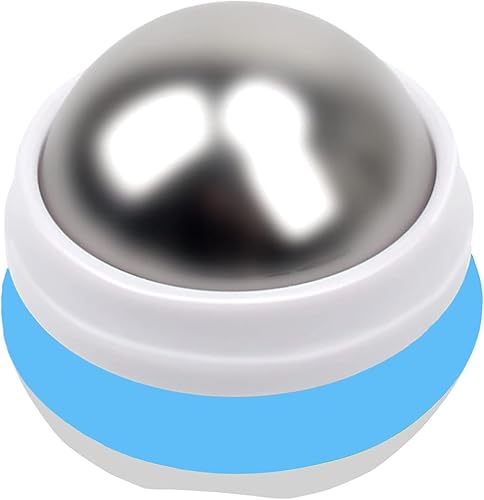 Bola de rodillo de masaje frío, bola de masaje de acero inoxidable para alivio de terapia de frío y calor, rodillo de bola de hielo para músculos