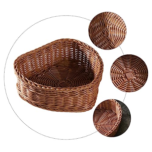 UPKOCH 2 Pçs Tigelas De Exibição De Sobremesa Em Forma De Flor - Cornucópia Banheiro Vime Doces Home