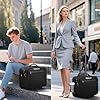 Ytonet Rolling Laptop Bag, Rolling Briefcase for Men Women with Cup Holder, 17.3'' Carry On Water Resistant Laptop Bag with Wheels, Overnight Roller Computer Bag for Work Travel Business College