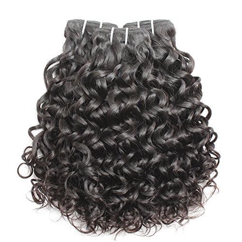 Bella Hair Brazilian Remy Virgin Hair Bundles Water Wave Natural Color Human Hair Weave 3 Bundles 16"16"16" #TOP1