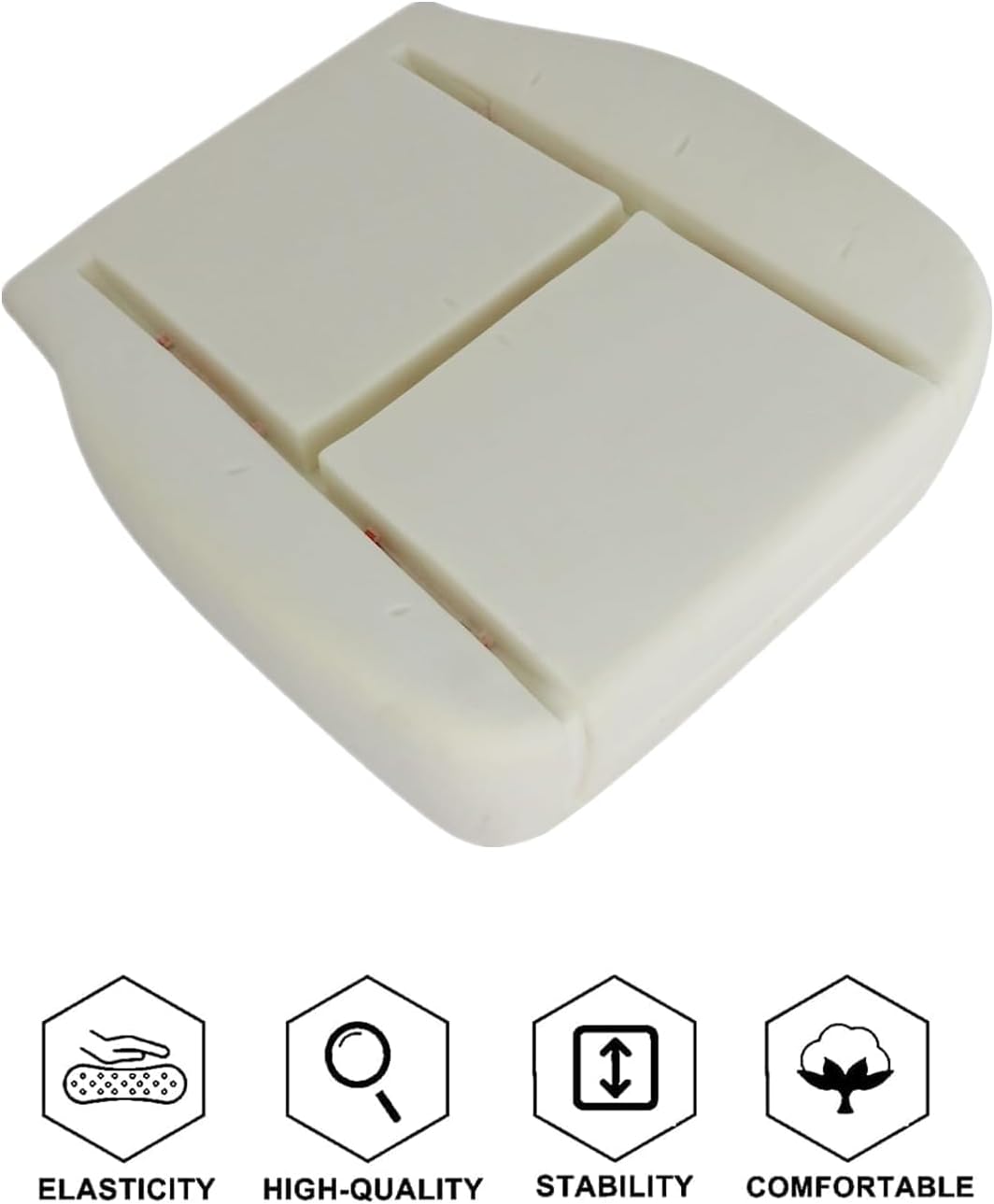 FZJDSD Driver Side Bottom Replacement Seat Foam Cushion Pad Compatible with Chevy Silverado 1500 2500 Tahoe Avalanche Suburban GMC Sierra 1500 2500 Yukon 2007 2008 2009 2010 2011 2012 2013 2014