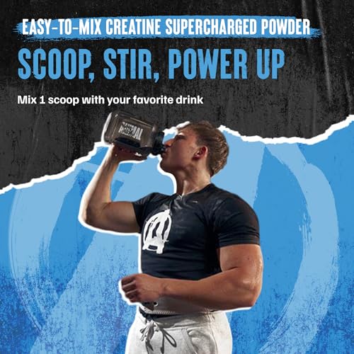 Image of Animal Supercharged Creatine Powder - Flavored Creatine Monohydrate Enhanced with Betaine Anhydrous, PurpleForce & Senactiv, Strength, Endurance, Muscle Recovery for Men and Women - Watermelon, 300g