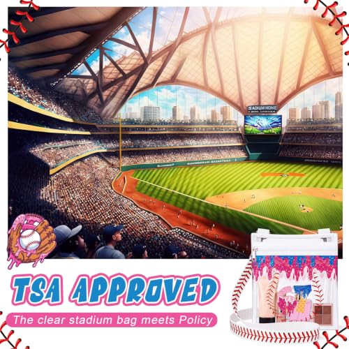 Image of Sanwuta Clear Baseball Bag Purse Stadium Approved