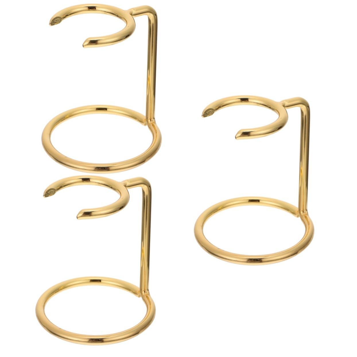 minkissy 3pcs Men's Shaving Stand Wet Shave Brush Metal Razor Rack Shaving Brush Holder Storage Rack