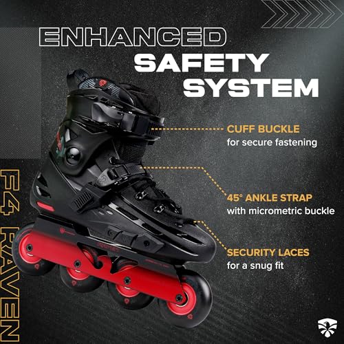 Image of Flying Eagle F4 Raven Freeskate - Adult Inline Skates Men & Women,Street Inline Roller Skating Men