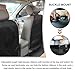 SHMZK Kick Mat Back Seat Protector, Waterproof Car Backseat Protective Kick Mat with 2 Mesh Pockets, Large Vehicle Seat Back Kick Mat Organizer for Kids, Car Accessories