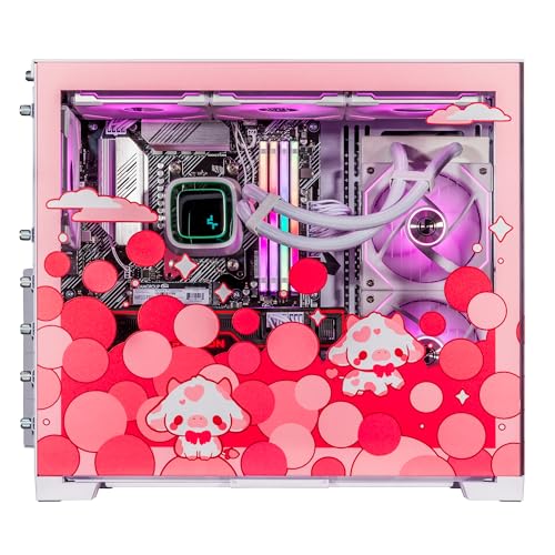 Image of Velztorm Bubble Cow Custom Built Gaming Desktop PC (AMD Ryzen 7 5700X, Radeon RX 9070 XT, 16GB DDR4, 1TB PCIe SSD, RGB Fans, 240mm AIO, 850W PSU, WiFi 5, Bluetooth 5.0, RJ-45, Win 11 Pro)