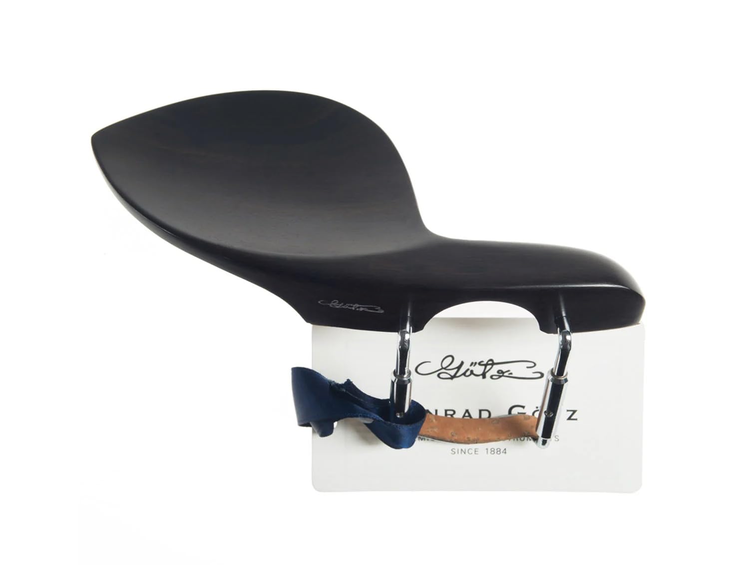 - Conrad Götz, ZK-4258-NAT, Guarneri Chinrest for Violin 4/4, Natural Ebony