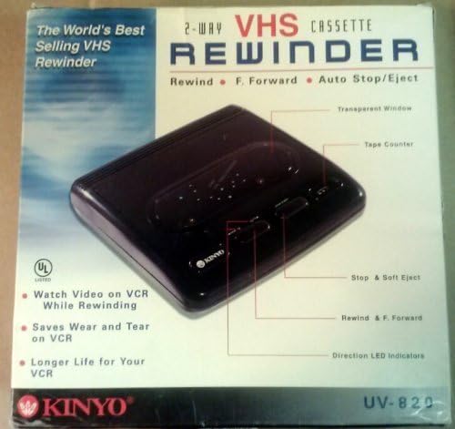 KINYO UV-820 2-Way VHS Rewinders