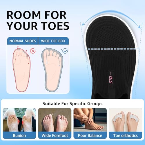 Image of STQ Womens Walking Shoes Slip On Tennis Shoes Comfortable Lightweight Memory Foam Orthopedic Sneakers for Indoor Outdoor Gym Workout Sports