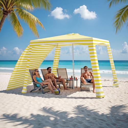 6.6' Beach Canopy with Side Wall