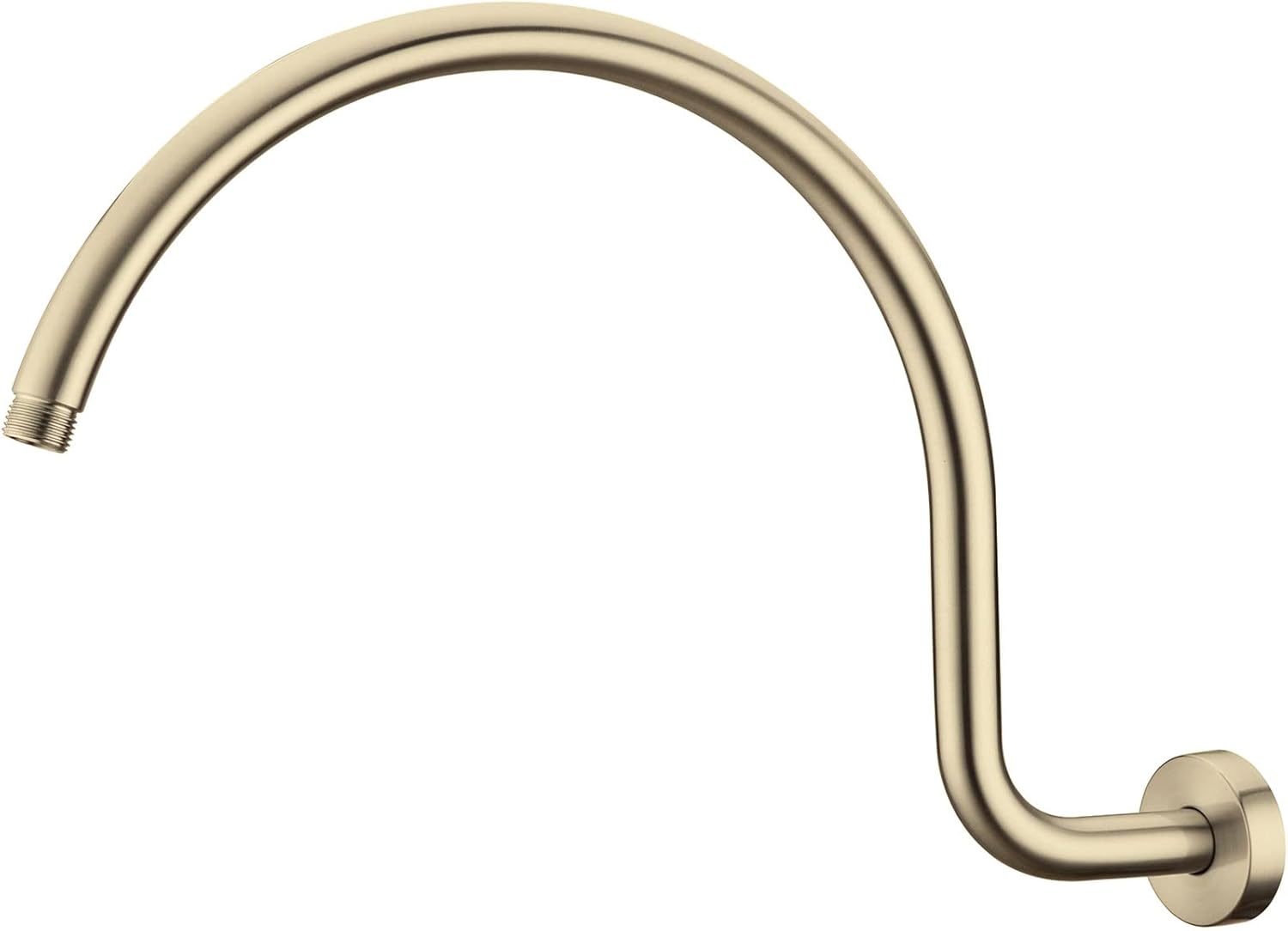 TRUSTMI Shower Arm with Flange 17 Inch High Rise Gooseneck Extension