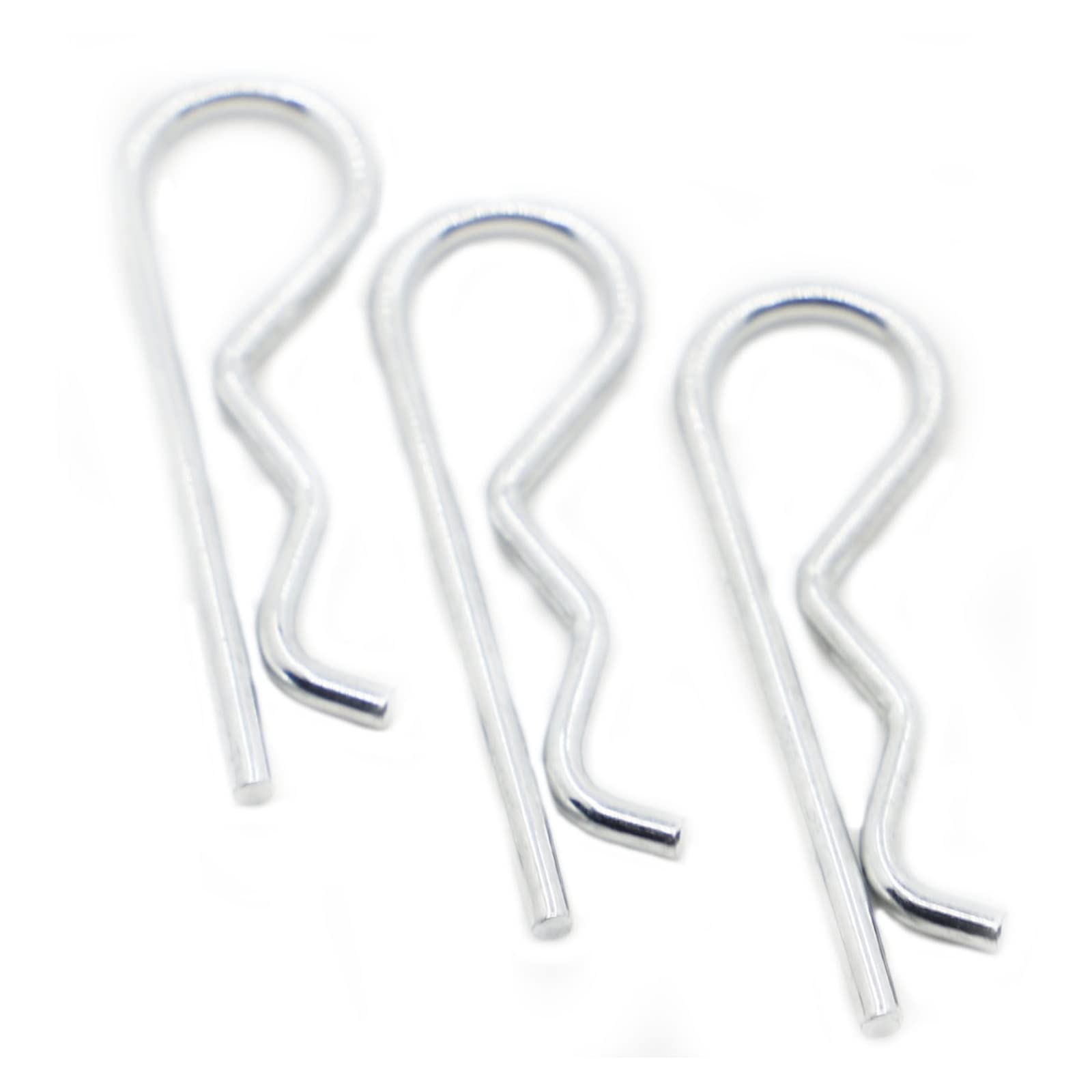 Perno a molla con apertura a R, Clip di fissaggio for coppiglia tipo R con molla in acciaio al(M3x60 5pcs)