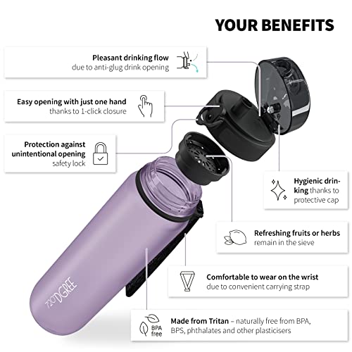 Image of 720DGREE inchuberBottle inch softTouch Children's Water Bottle 350 ml + Strainer - Leak-Proof, BPA-Free - Bottle for Nursery, School, Girls & Boys from 3 Years - Small Water Bottle Lightweight, Shockproof
