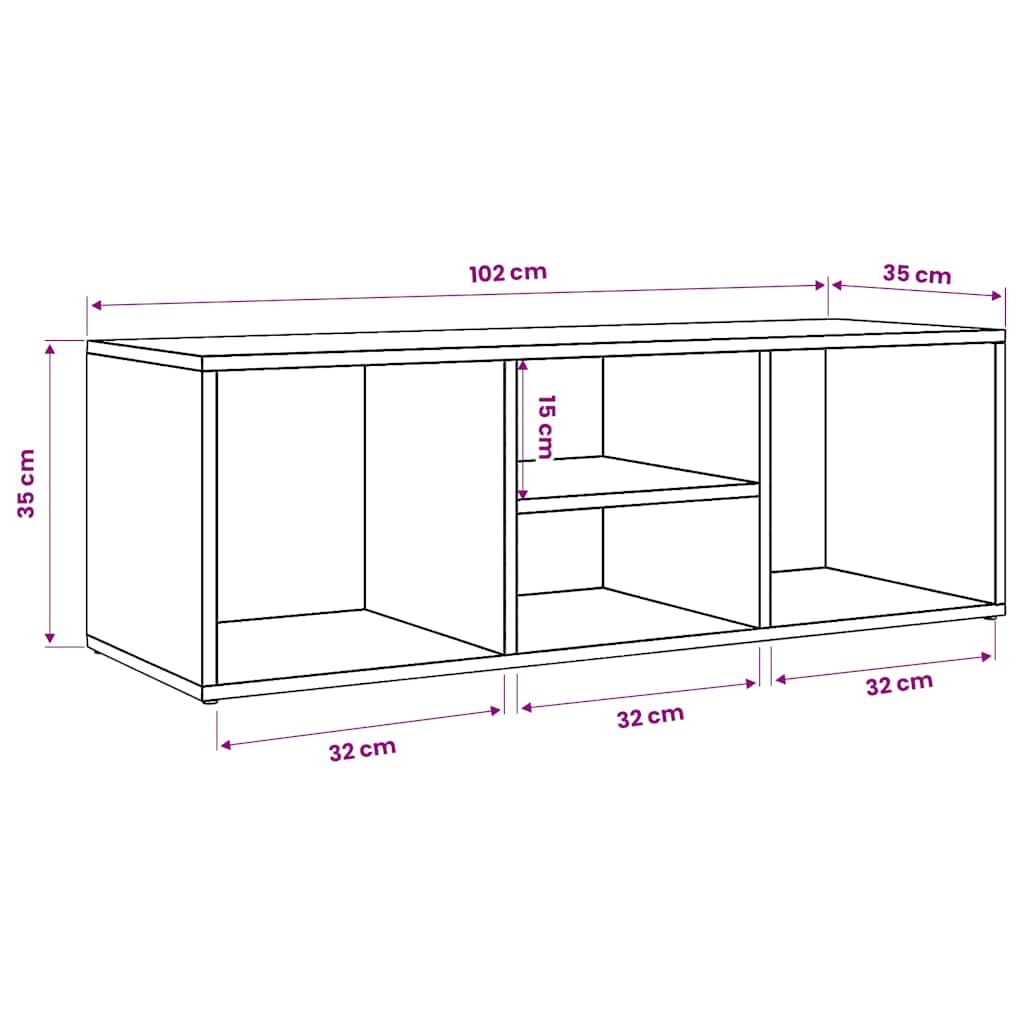 Banco de almacenamiento para zapatos madera de ingeniería 4 compartimentos
